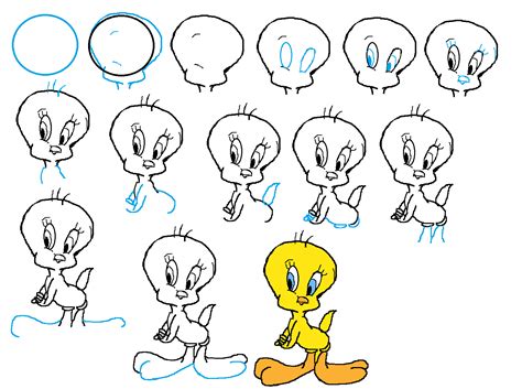 How To Draw Tweety Bird Step By Step Learn To Draw And Paint