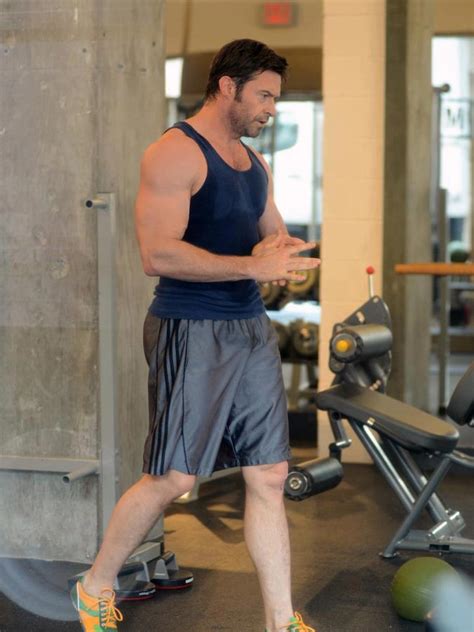 Hugh Jackman Bulging Biceps Workout Hugh Jackman Photo 34209694
