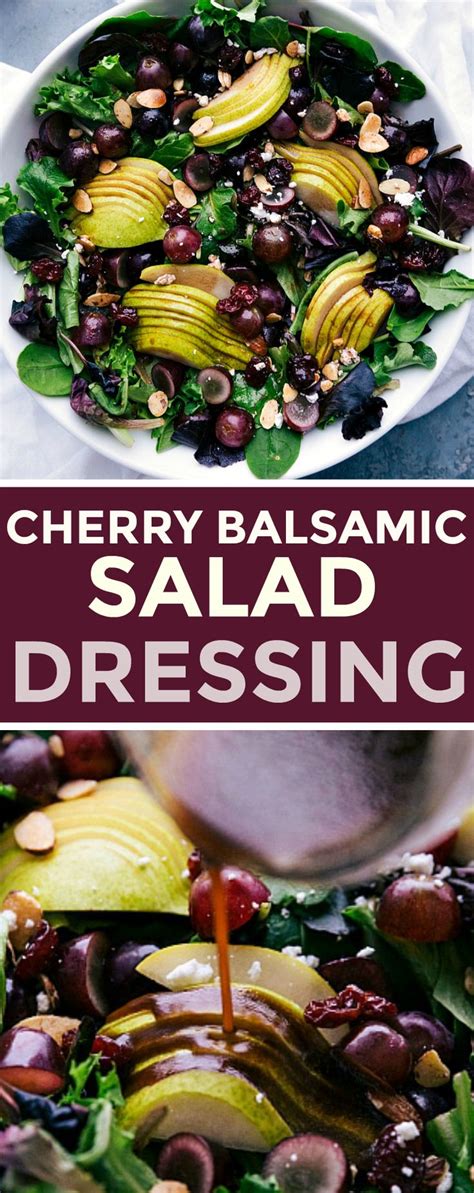 Cherry Balsamic Salad Dressing Cherry Salad Recipes Cherry Salad