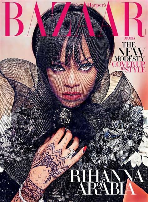 Rihanna Covers Harpers Bazaar Arabia July 2014 Rihanna Cover