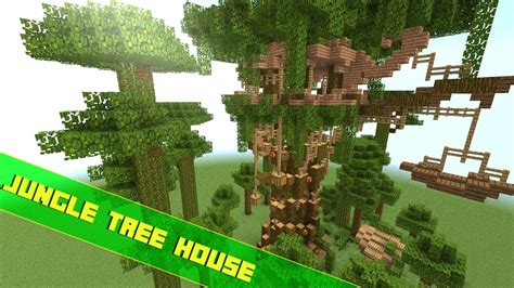 Minecraft Lets Build A Jungle Tree House Youtube