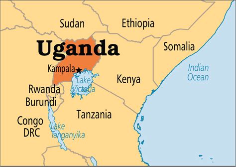 Uganda On The Map Uganda Map This Licence Allows