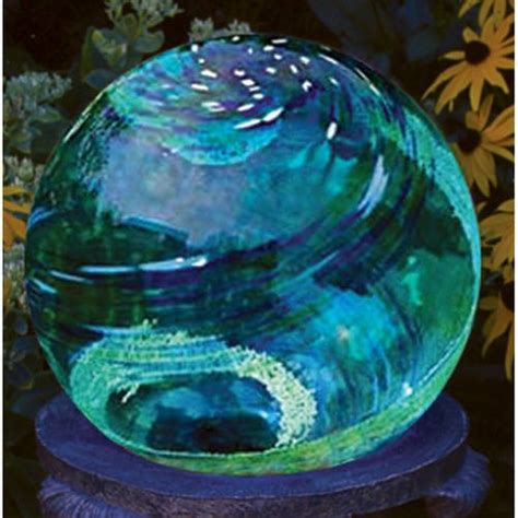 E V 10 Illuminarie Globe Clear Glass Art Garden Globes Hand Blown