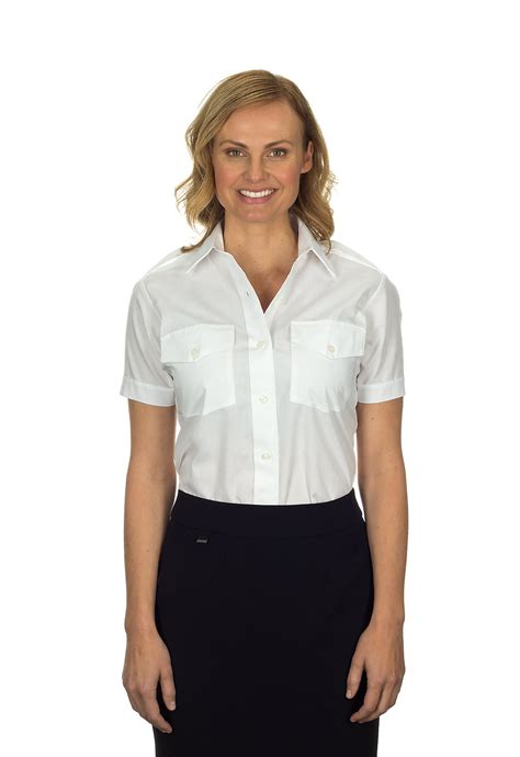 Van Heusen Aviator Shirt Ladies Short Sleeve