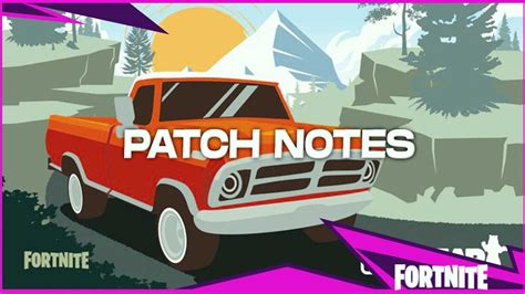 Fortnite Patch V1340 Patch Notes Cars Map Changes New Weapons