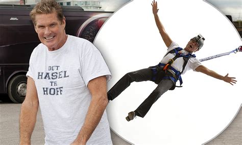 The Hoff Gets High David Hasselhoff Is Fired 230ft Into The Air For