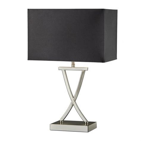 Club Chrome Base Table Lamp With Black Shade Lighting And Lights
