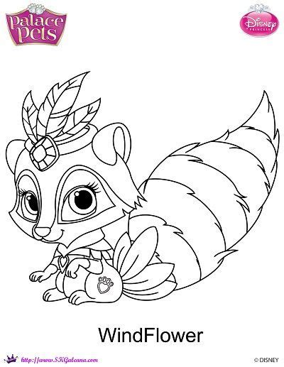 Color the many coloring pages of the palace pets pumpkin, teacup, blondie, treasure, berry, beauty, lily, summer, sultan, and petit and many others. New Disney Princess Palace Pet Coloring page of Windflower ...