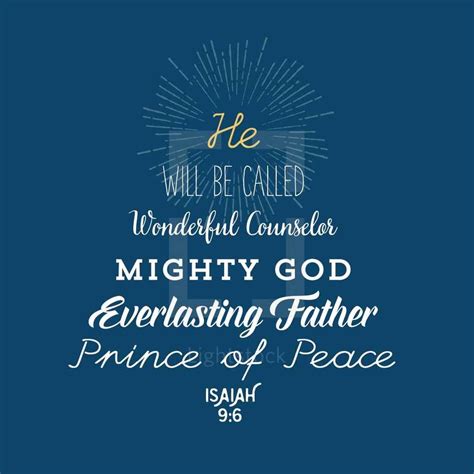 He Will Be Called Wonderful Counselor Mighty — Design Element