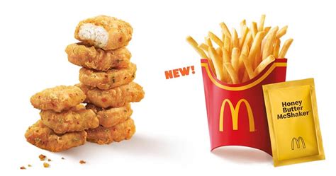 Mcdonalds Spicy Chicken Mcnuggets Returns Along With New Honey Butter Mcshaker Fries From