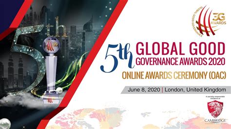 Global Good Governance Awards 2020 Youtube