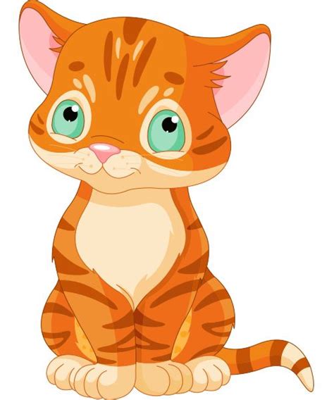 Wide Eyed Cat Cartoon Orange Cats And Cats