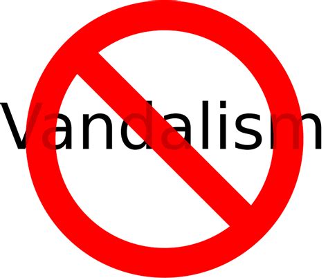 No Vandalism Allowed On Wikipedia Clipart Free Download Transparent