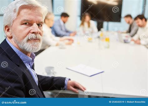 Senior Businessman As Senior Boss Or Manager Stock Image Image Of
