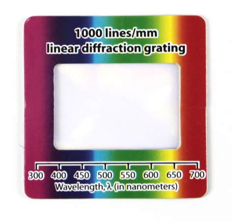1000 Linesmm Diffraction Grating