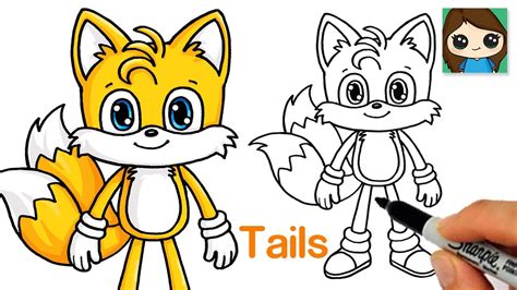 How To Draw Tails Sonic The Hedgehog Step By Step Drawing Tutorials