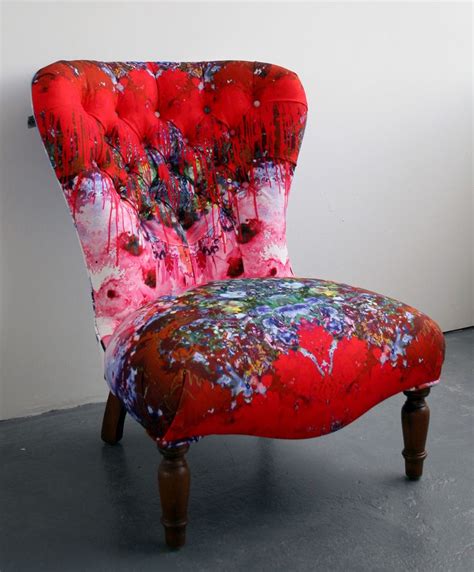 There are many iconic office chairs for sale at vinterior. Timorous Beasties | Funky chairs, Patterned chair ...