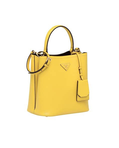 Prada - Medium sun Saffiano leather Prada Panier bag ($2,550) in 2020 | Saffiano leather, Bags ...
