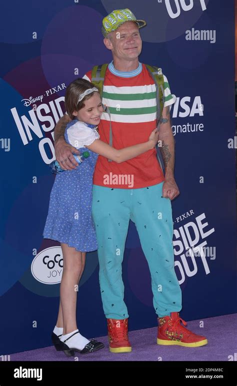 Flea And Daughter Sunny Bebop Balzary Attend The Los Angeles Premiere Of Disney Pixars Inside
