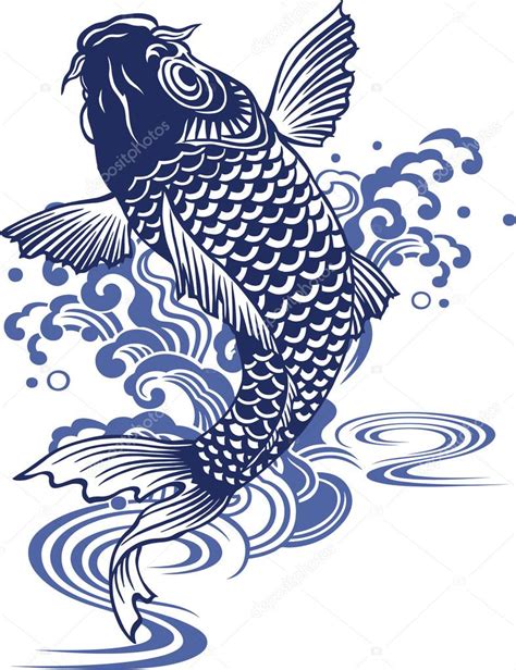 japanese carp — stock vector © daicokuebisu 22156323