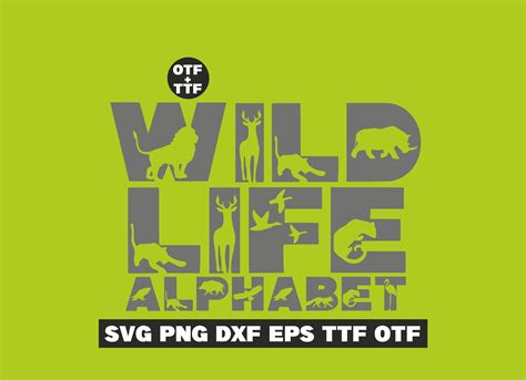 Wild Life Font Wild Alphabet Wild Letters Safari Font Etsy Uk