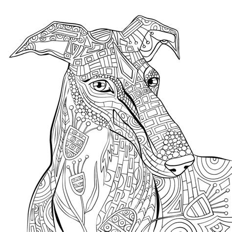 Mandala Dog Coloring Page Sheet 20 Download Print Now