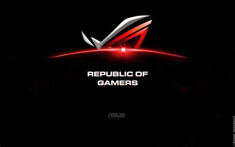 Free Download Hd Wallpaper Asus Logo Republic Of Gamers Artwork Black Background Simple