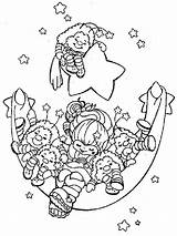 Coloring Rainbow Brite Pages Printable Bright Color Girls sketch template