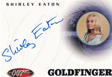 James Bond Archives Autograph Card A3 Shirley Waton As Jill Masterson
