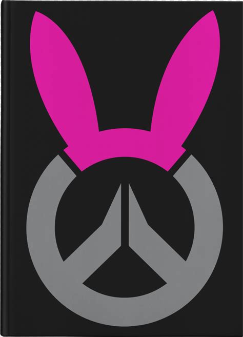 Overwatch D Va Va Bunny Logo Hardcover Journal Png Download