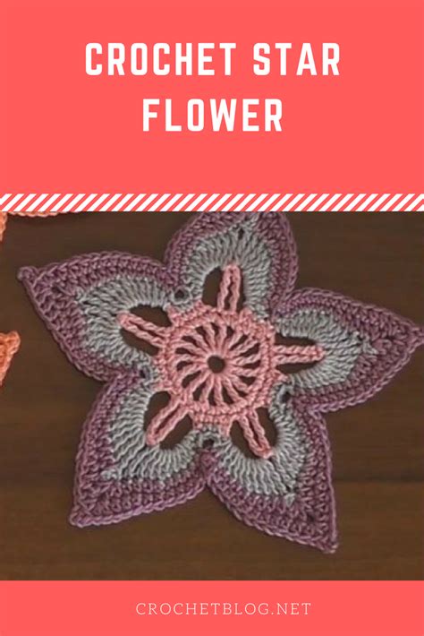 Crochet Star Flower Crochet Crochet Stars Star Flower
