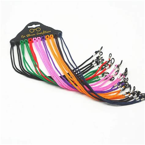 12pcs lot colorful eyewear nylon cord reading glass neck string strap