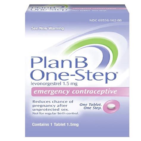 Plan B One Step Emergency Contraceptive 1source