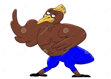 Bodybuilder Chicken Stock Illustration Illustration Of Showing 207827049