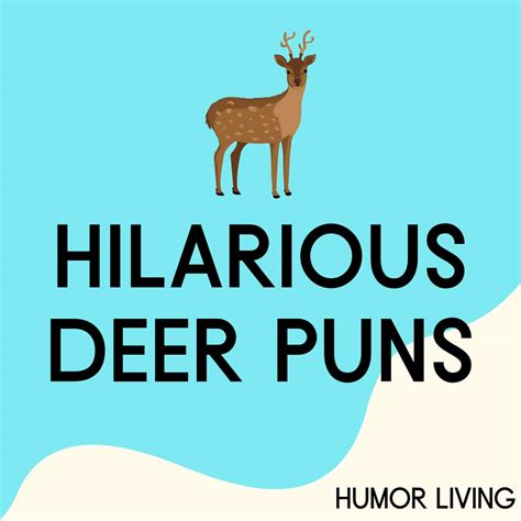 Hilarious Deer Puns To Make You Laugh Doe Hard Humor Living