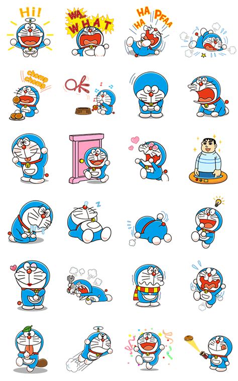 Stiker Doraemon Emoji Gambar Doraemon Download Gambar Doraemon