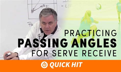 Practicing Passing Angles For Serve Receive The Art Of Coaching
