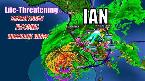 Live Tracking Hurricane Ian Life Threatening Storm Surge And Flooding