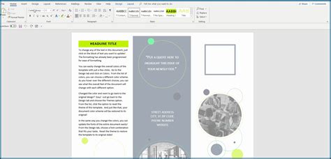 How To Make Tri Fold Brochure In Word 2010 Discountdax