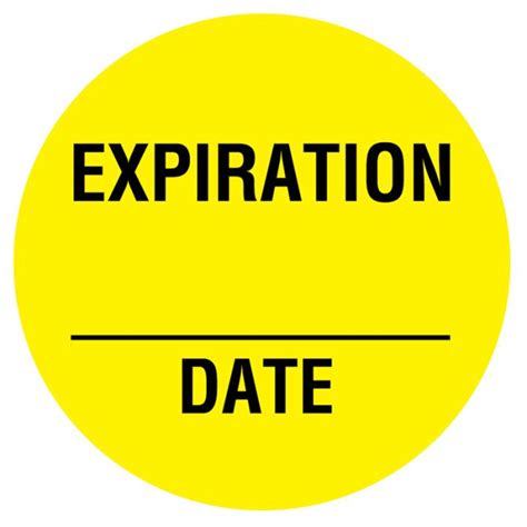 Expiration Date Labels 34 X 34 United Ad Label