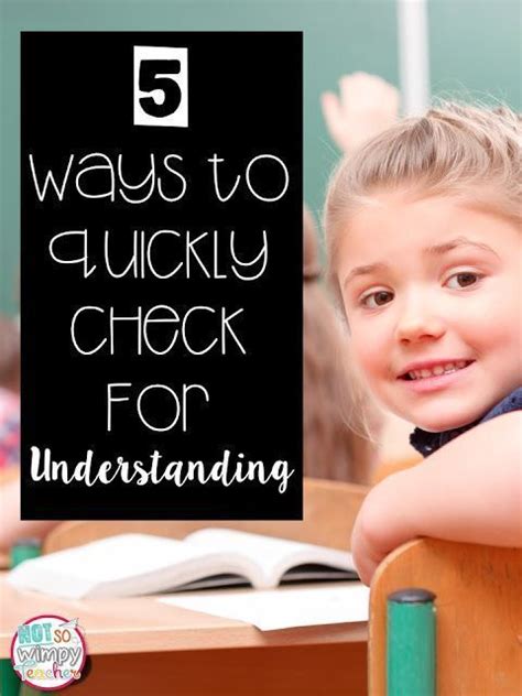 5 Ways To Quickly Check For Understanding Formative Assessment
