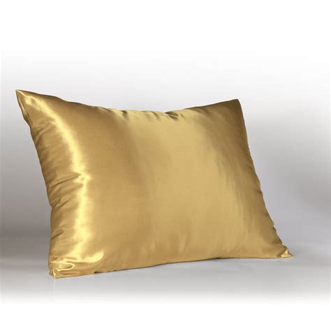 Sweet Dreams Luxury Satin Pillowcase With Zipper Standard Size Gold