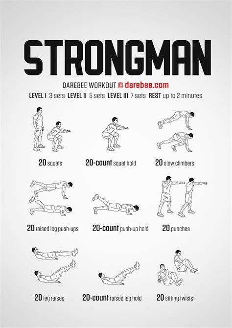 Strongman Workout Strength Workout Fighter Workout Wrestling Workout