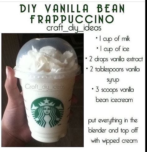 Homemade Starbucks Vanilla Frappuccino Recipe Bryont Blog