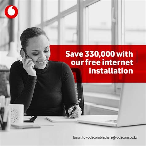 Vodacom Tanzania On Twitter No Need To Pay For Installation Charges