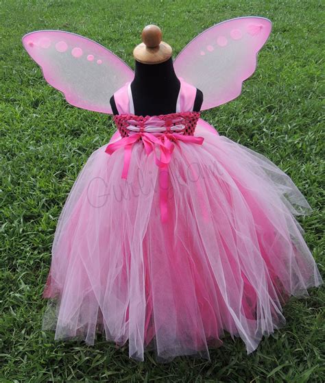 Pink Tutu Dress Fairy Tutu Dress With Fairy Wings Birthday