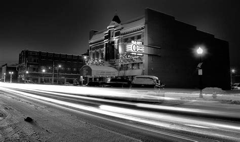 Black And White Light Painting Old City Prime Photograph