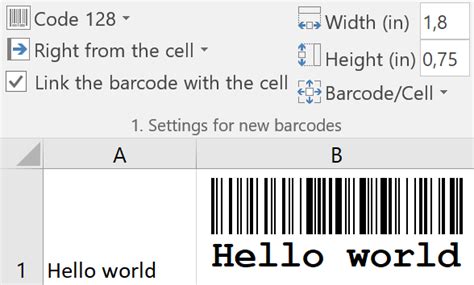 Barcode Add In For Excel Activebarcode