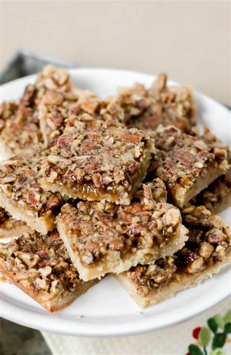 Easy Pecan Pie Bars With Sugar Cookie Crust Celebrations At Home
