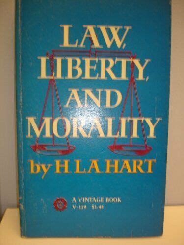 Law Liberty And Morality Oxford Paperbacks By H L A Hart